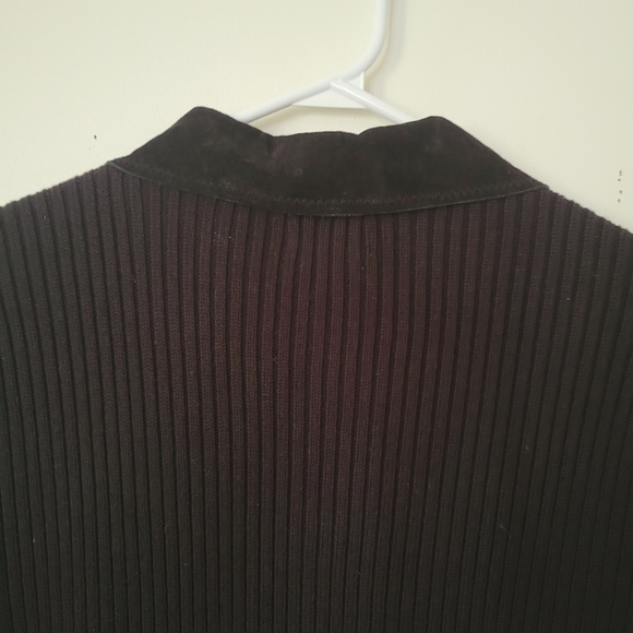 100% leather suede front jacket  veste - Picture 5 of 5